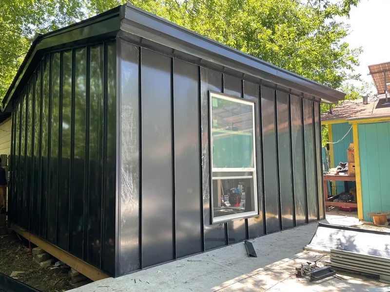 Black standing seam metal wall panels for Metal Roof Installation in Seneca Falls