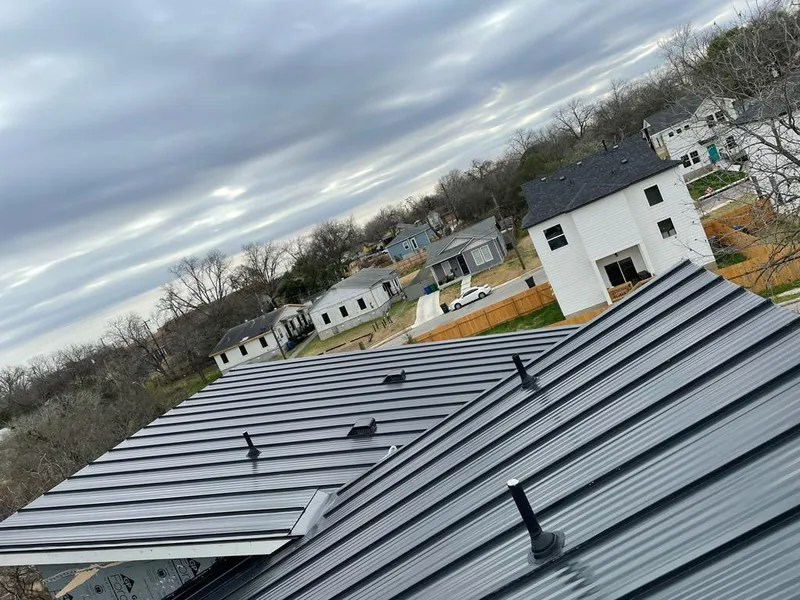 Standing seam metal roof panels with vents for Skylight Repair in Seneca Falls
